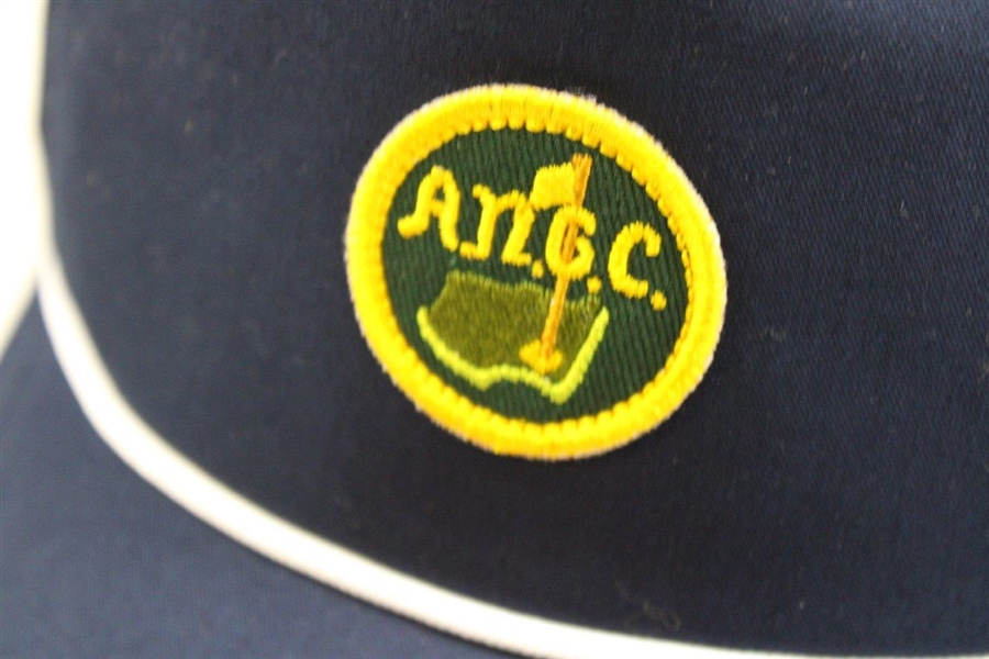 Augusta National Golf Club Navy Circle Logo Patch Rope Lightweight Hat - New with Tags