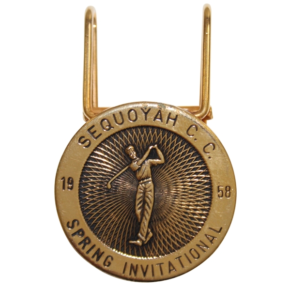 1958 Spring Invitational at Sequoyah CC Contestant Badge/Clip