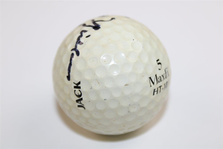 Jack Nicklaus Signed Maxfli Jack Logo Golf Ball JSA ALOA