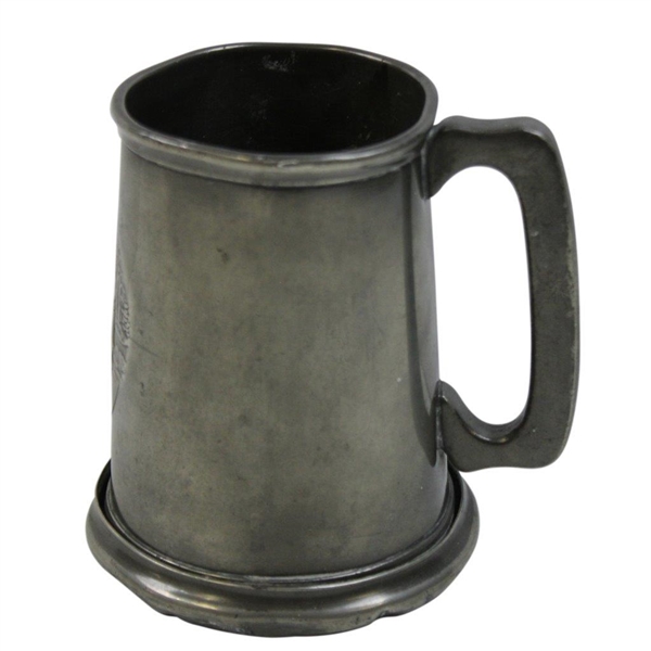 Pewter Mug With Unusual Raised Caddie Carrying A Bag Of Clubs
