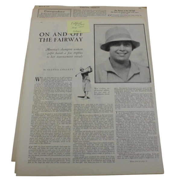 Twelve (12) Vintage Golf Articles 