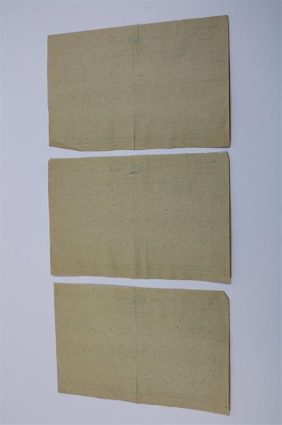 3 Telegrams To Henry Cotton 1953 From Royal Portrush, Royal Birkdale & Lord And Lady Sandhurst