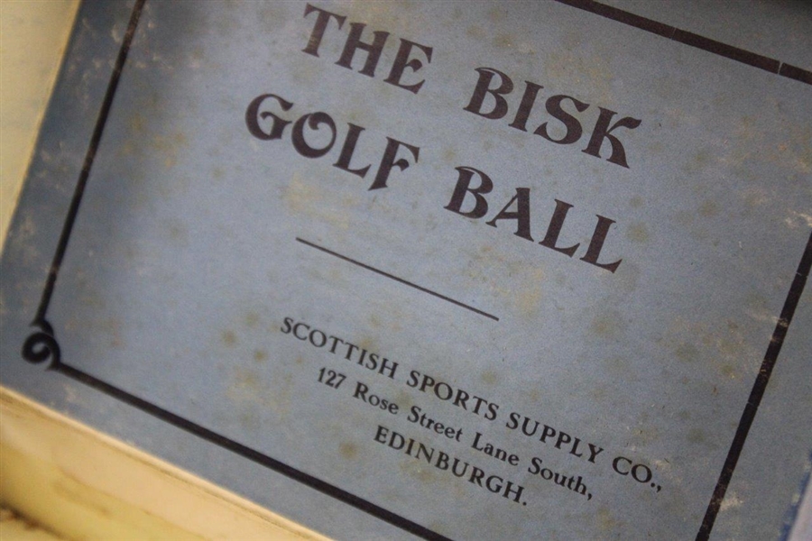 Empty Box For A Dozen The Bisk Golf Ball - Scottish Made