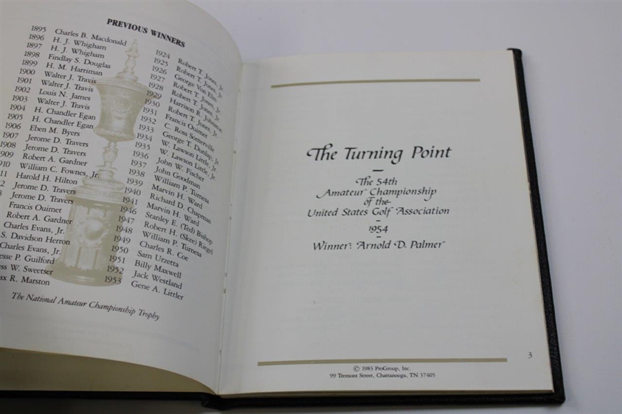 Arnold Palmer Signed 'The Turning Point' Book JSA ALOA