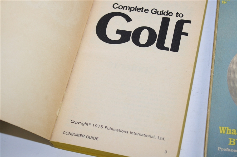 Complete Guide To Golf' & 'Esquire's World OF Golf' Books'