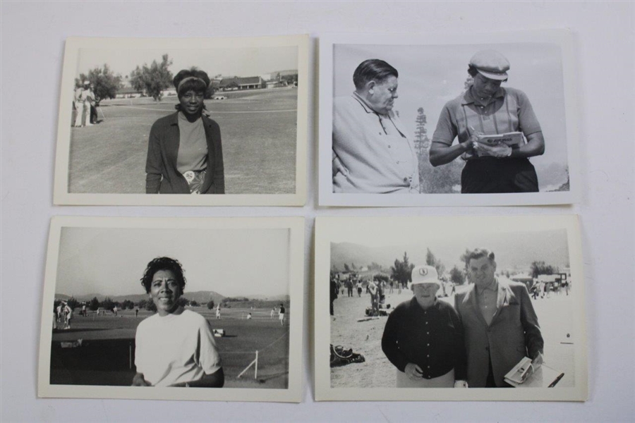 Ten (10) Althea Gibson, Rene Powell, Patty Berg & others Original 1967 LA Open Tournament Photos