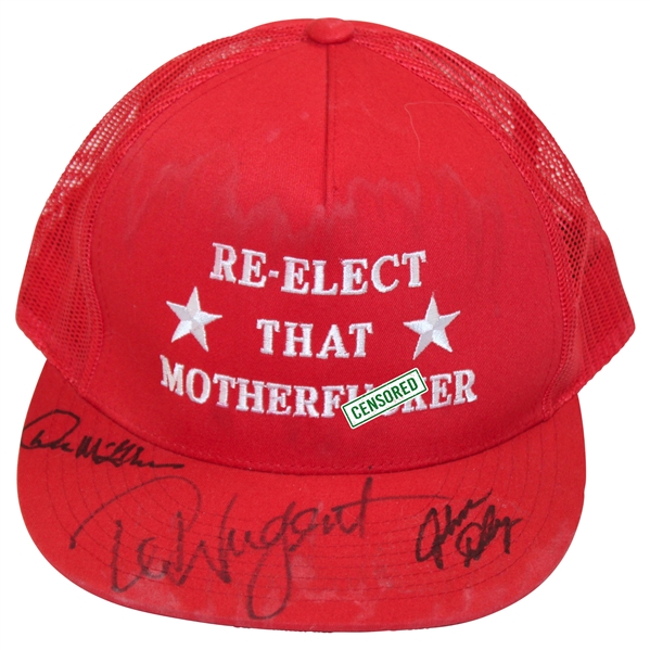 John Daly, Ted Nugent & Don McGahn Signed Red Re-Election Hat JSA ALOA