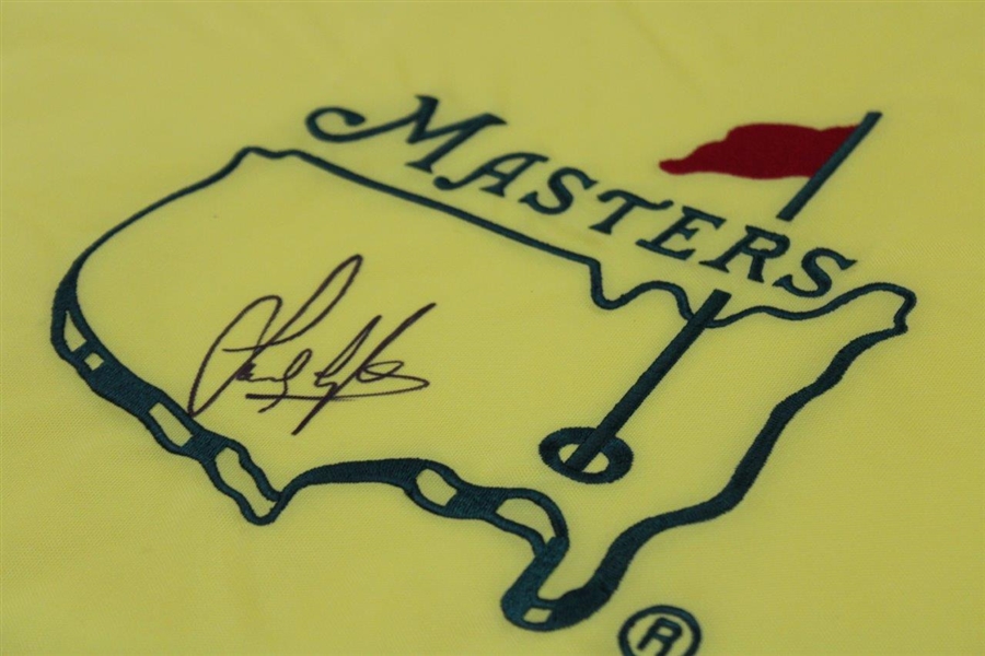 Sandy Lyle Signed Undated Masters Embroidered Flag JSA ALOA