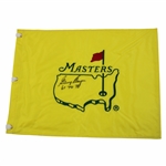 Gary Player Signed With Years Won Undated Masters Embroidered Flag JSA ALOA