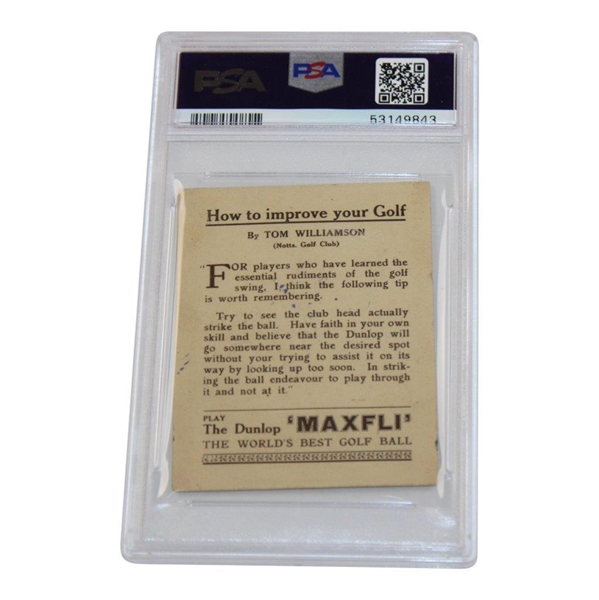 1930 Dunlop How To Improve Your Golf Tom Williamson - PSA 3 #53149843