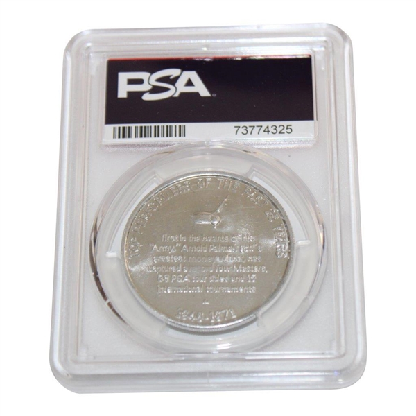 1971-72 Sunoco Coins Top Perf Alum Arnold Palmer PSA 7 #73774325