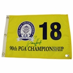 Padraig Harrington Signed 2008 PGA Championship at Oakland Hills Screen Flag Beckett #BL67035
