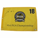 Y. E. Yang Signed 2009 PGA Championship at Hazeltine Screen Flag Beckett #BL67048