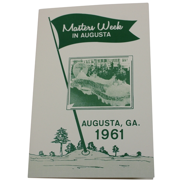 Masters Week in Augusta' 1961 Program/Booklet