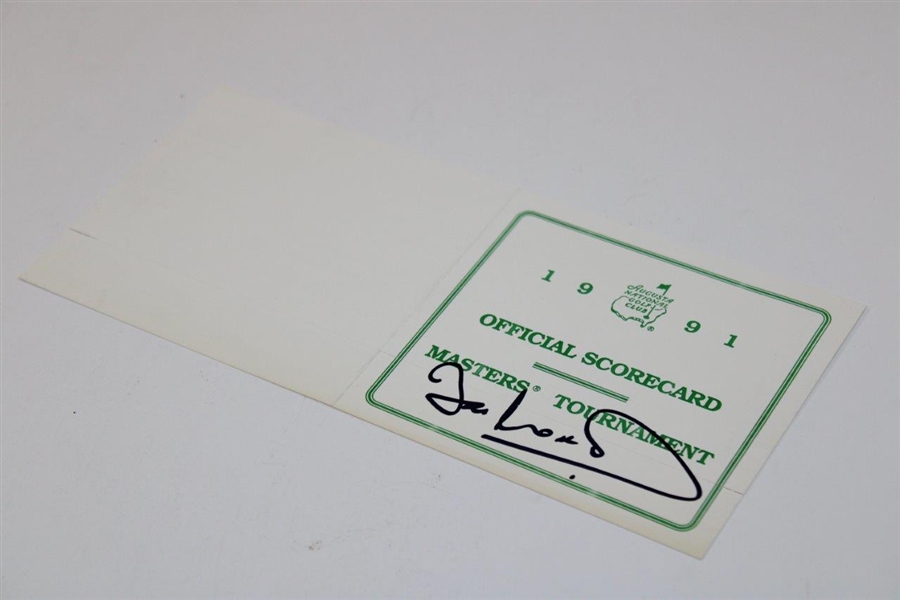 Ian Woosnam Signed 1991 Masters Official Scorecard JSA ALOA