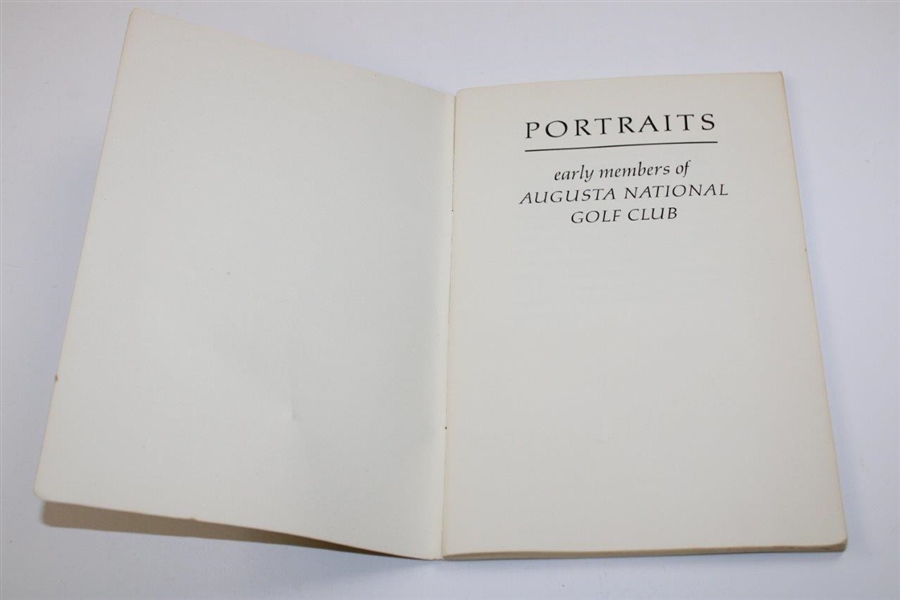 1963 'Portraits: Early Members of Augusta National Golf Club' Booklet - Seldom Seen