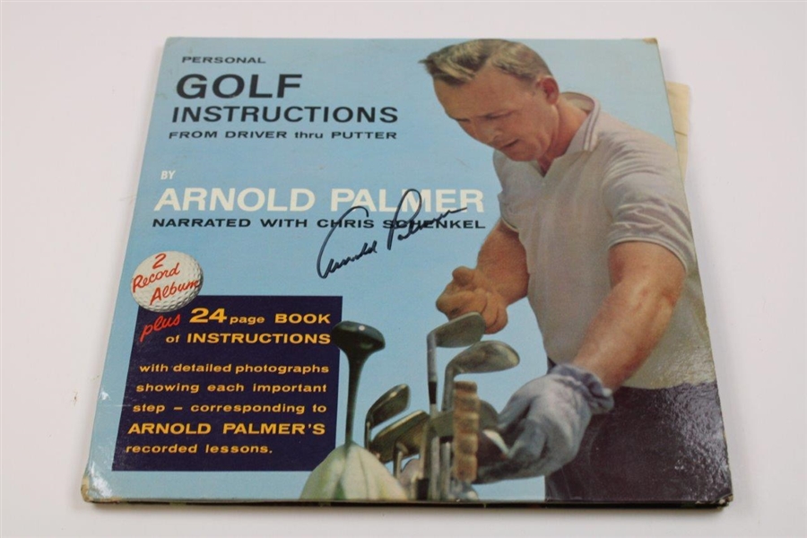 Arnold Palmer Signed Golf Instruction Vinyl Record JSA ALOA