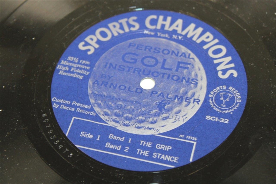 Arnold Palmer Signed Golf Instruction Vinyl Record JSA ALOA