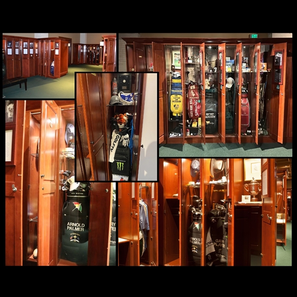 Seve Ballesteros' Original World Golf Hall of Fame Cherry Wood Locker Door #75