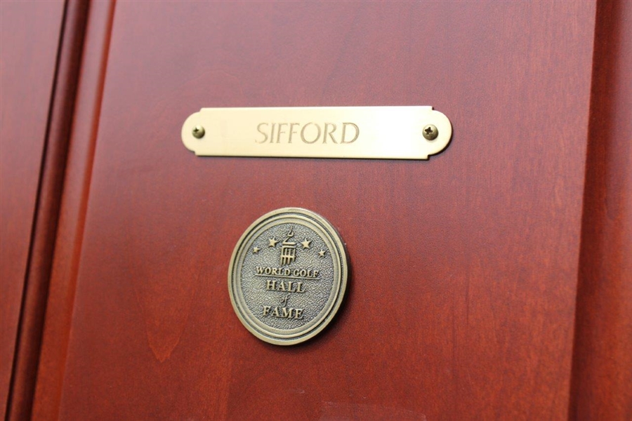 Charlie Sifford's Original World Golf Hall of Fame Cherry Wood Locker Door #103