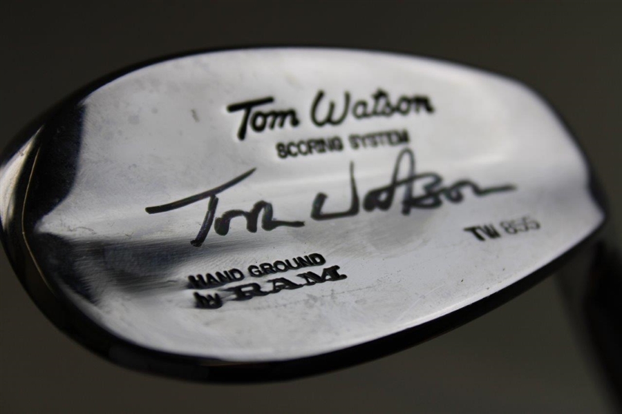 Tom Watson's Signed RAM TW855 Scoring System Wedge Displayed in WGHoF Locker JSA ALOA