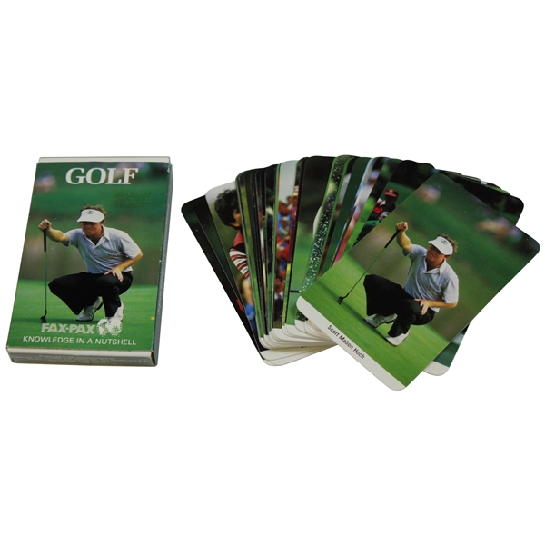 Set of Sporting Personalities Fax-Pax Golf Cards W/ Box