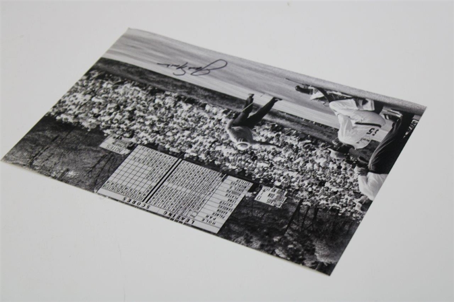 Jack Nicklaus Signed Masters Birdie On The 16th 1965 8x12 Photo JSA ALOA