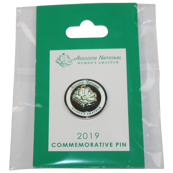 2019 Augusta National Women's Amateur Commemorative Pin New On Card