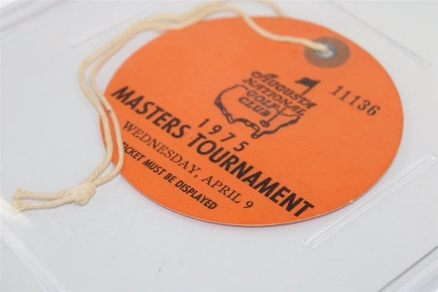 1975 Masters Tournament Wednesday Ticket PSA NM 7 - #75338093