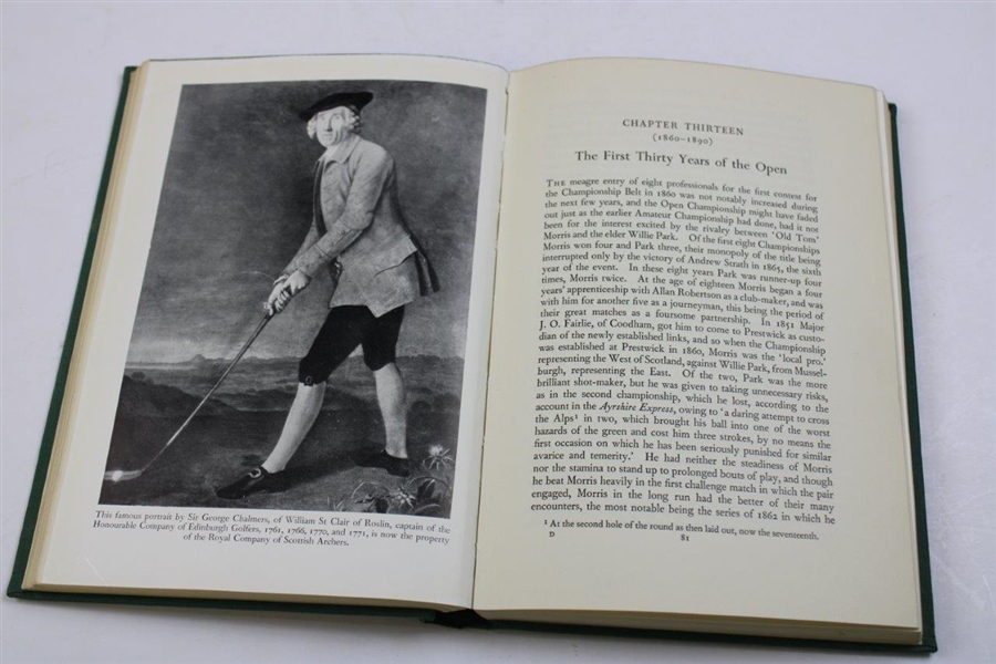 Tom Simpson Signed And Inscribed 1955 A History Of Golf By Browing