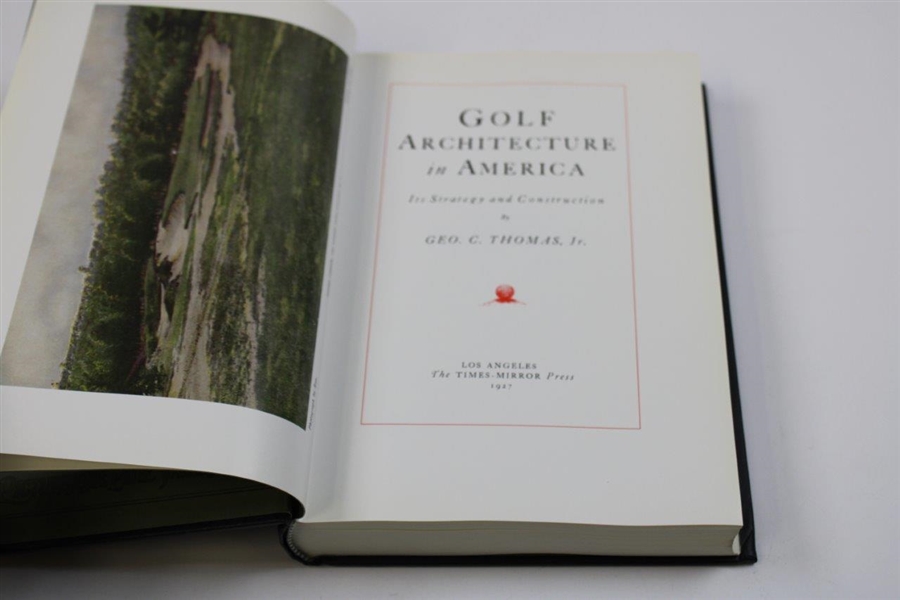 Golf Architecture In America By George C. Thomas Sleeping Bear Press Edition