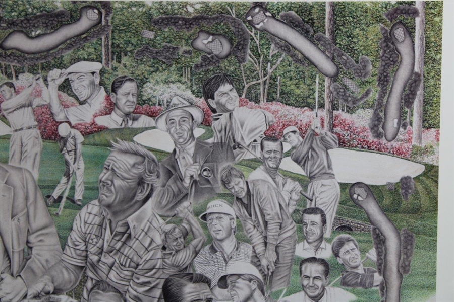 The Masters Champions 1934-1994 Print Signed By Artist