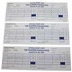 Watson, Daly, Couples & Three Others Signed 1999 Players Championship Used Scorecards 