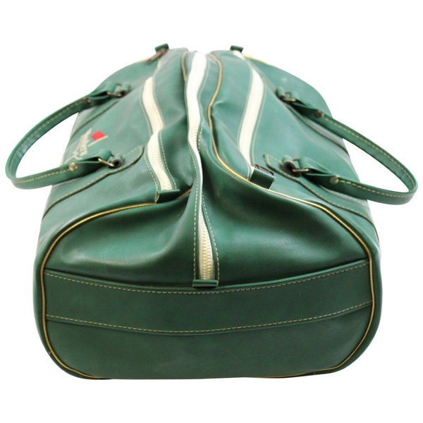 Vintage Masters Tournament Large Green Member’s Leather Duffel Bag - “Howe S”