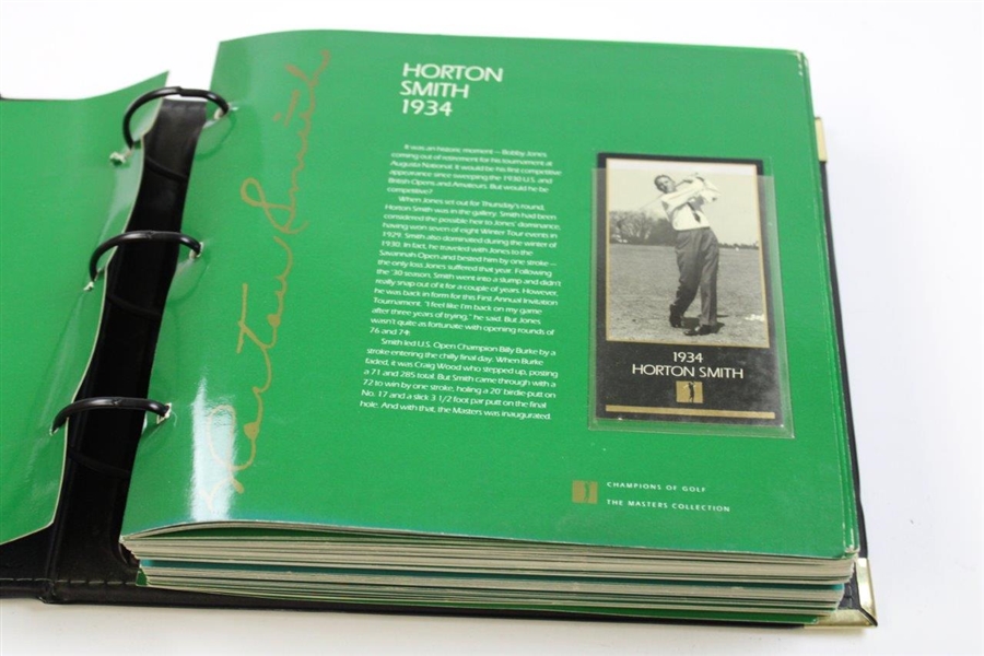 Champions of Golf: The Masters Collection Green Binder - Complete 1934-1998 Set
