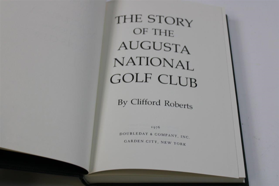 1976 'The Story of the Augusta National Golf Club' By Clifford Roberts