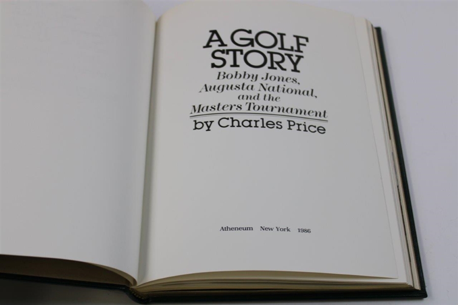1986 'A Golf Story of Bobby Jones at Augusta National...' 1st Edition Book by Charles Price