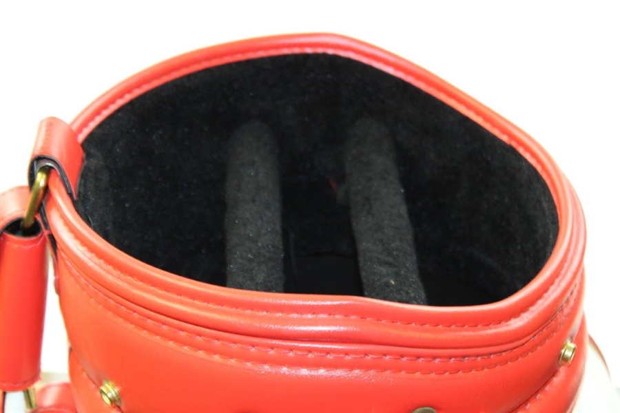 Gene Sarazen's Personal Wilson Red & White Golf Staff Full Size Golf Bag