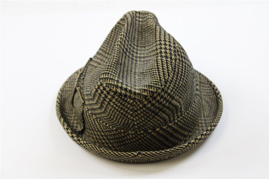 Gene Sarazen's Personal Cashmere Dobbs Hat with 'G.S.' Stamped in Gold on Band