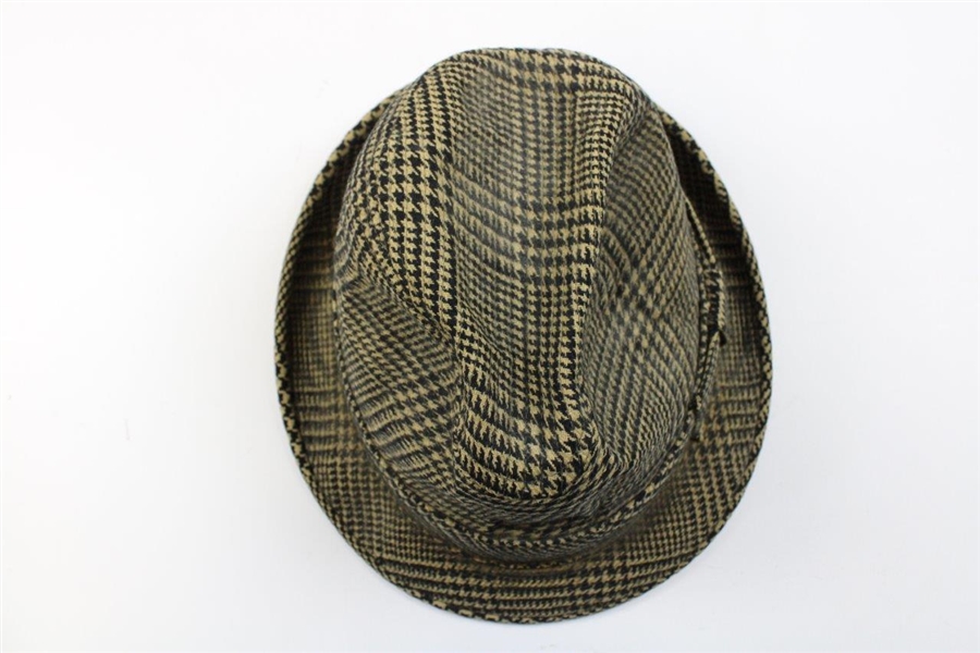 Gene Sarazen's Personal Cashmere Dobbs Hat with 'G.S.' Stamped in Gold on Band