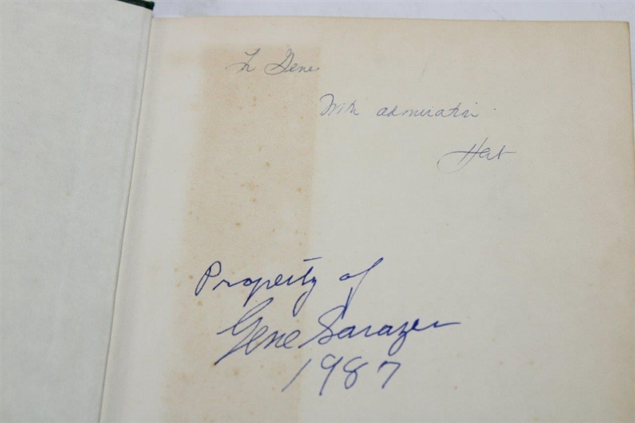 Gene Sarazen's Personal 'Herbert Warren Wind Golf Book' Signed to & by Gene JSA ALOA