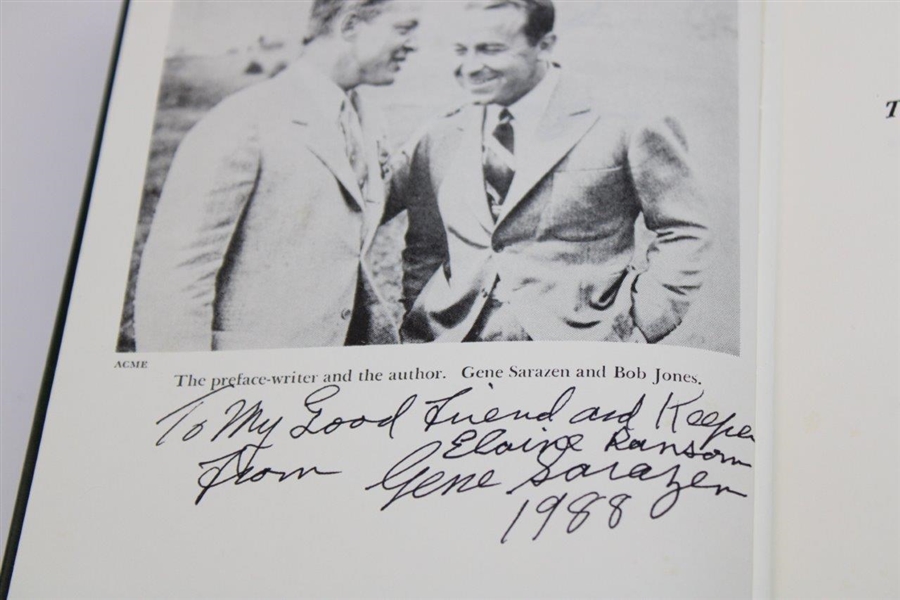Gene Sarazen Twice Signed 1979 The Memorial Tournament Ltd Ed 28/260 Book - Sarazen Collection JSA ALOA