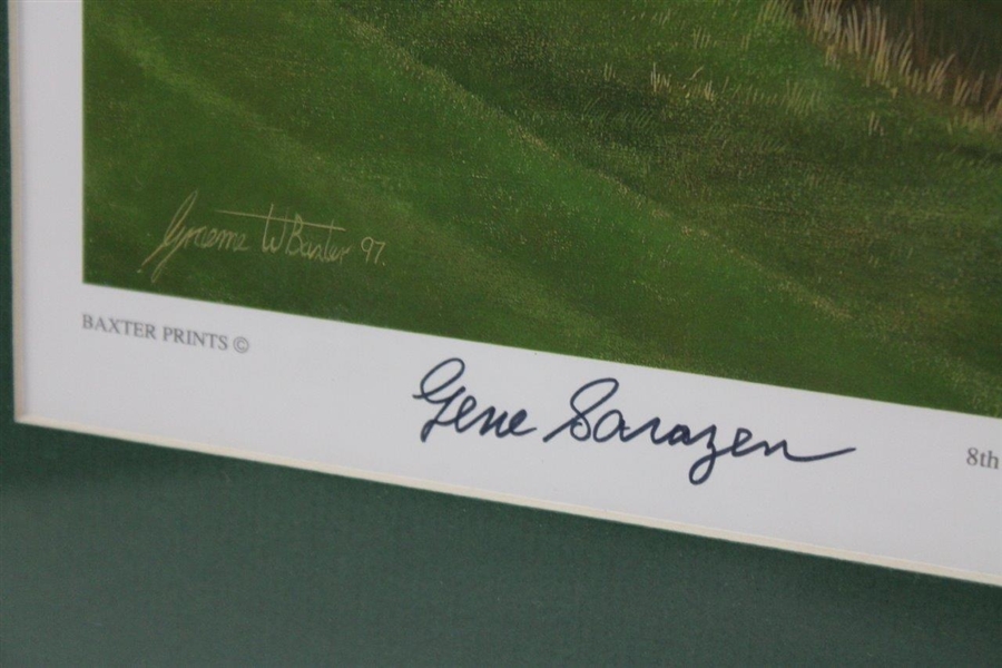 Gene Sarazen Signed 8Th Hole The Postage Stamp Royal Troon G C  By Graeme Baxter - Sarazen Collection