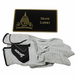 Shane Lowrys 2011 US Open at Congressional Used Glove w/Locker Name Plate