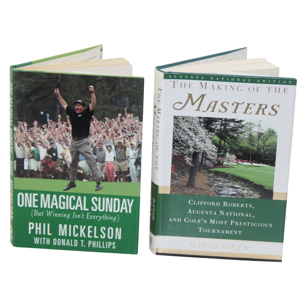 1999 'The Making of the Masters' & 2005 'One Magical Sunday' Golf Books