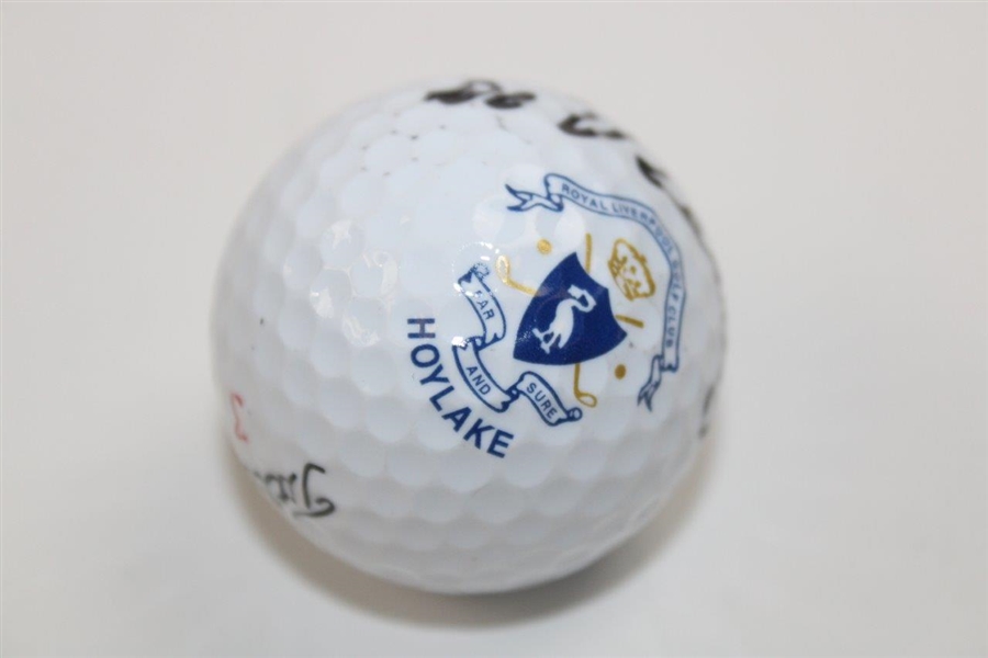 Roberto De Vincenzo Signed Royal Liverpool Hoylake Logo Golf Ball JSA ALOA