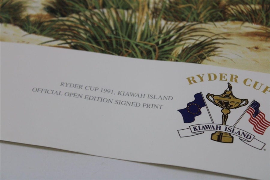 1991 Ryder Cup at Kiawah Island Print Signed by Artist Graeme Baxter