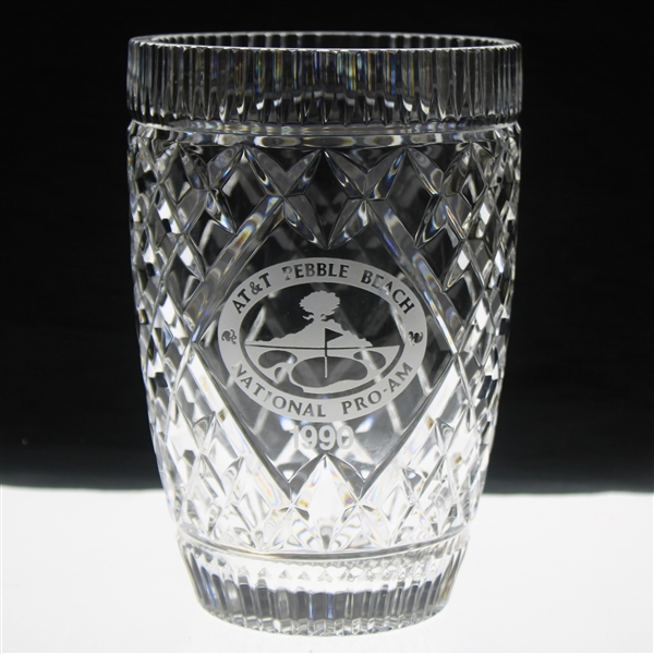 Mike Donald's 1990 AT&T Pebble Beach National Pro-Am Crystal Vase
