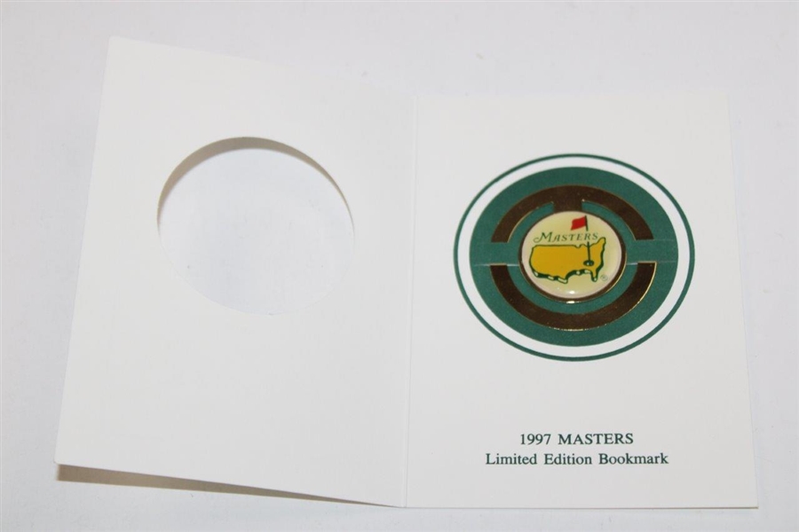 1997 Masters Bookmark in Original Packaging - Tiger Woods