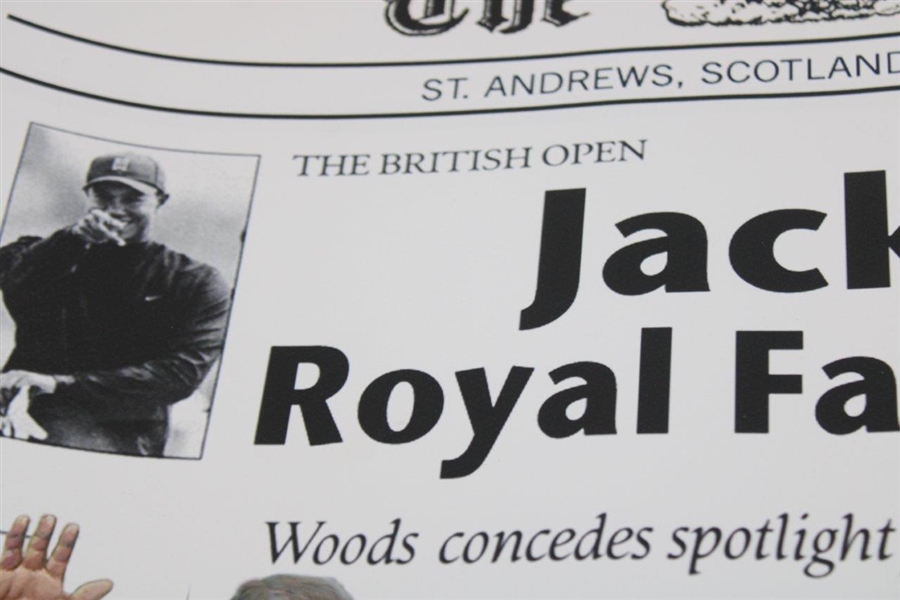 Jack Nicklaus Signed 'Jack's Royal Farewell' LTD ED A/P 1/22 134th Open Championship Canvas Poster JSA ALOA